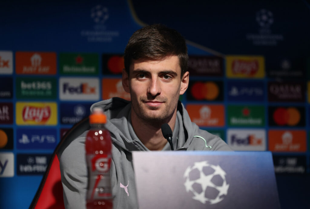 Matteo Gabbia AC Milan conferenza stampa Milanello Champions League
