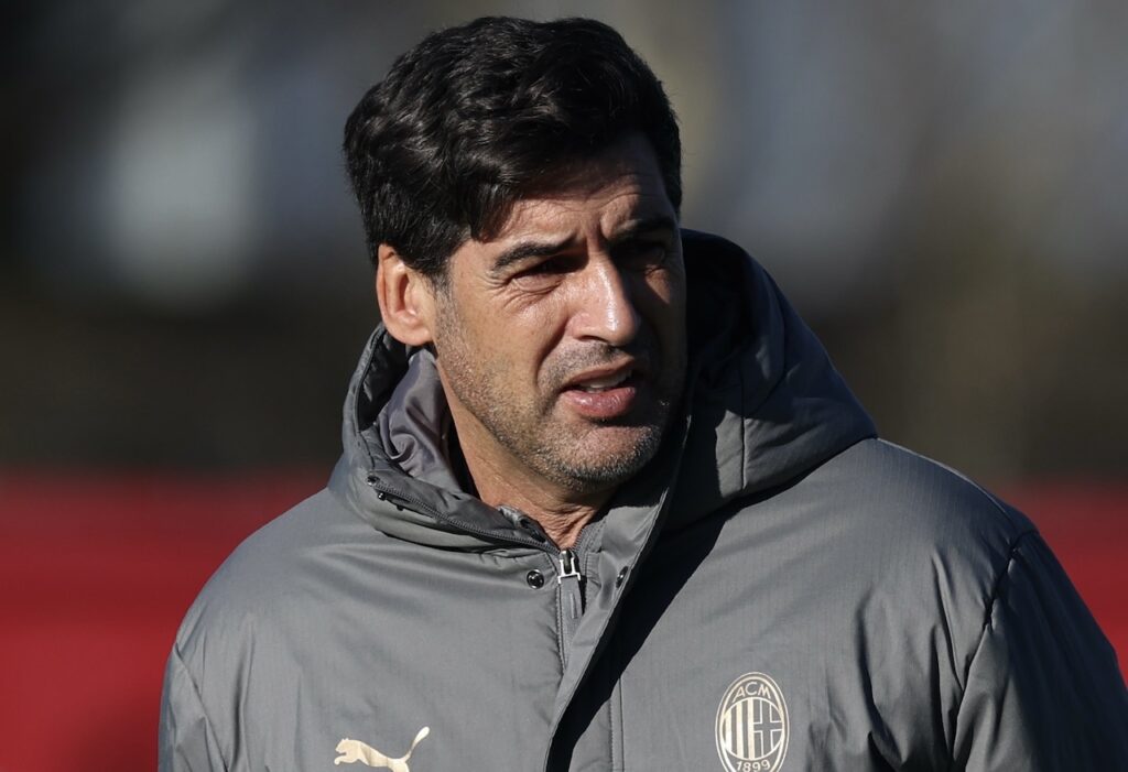Paulo Fonseca AC Milan allenamento Milanello