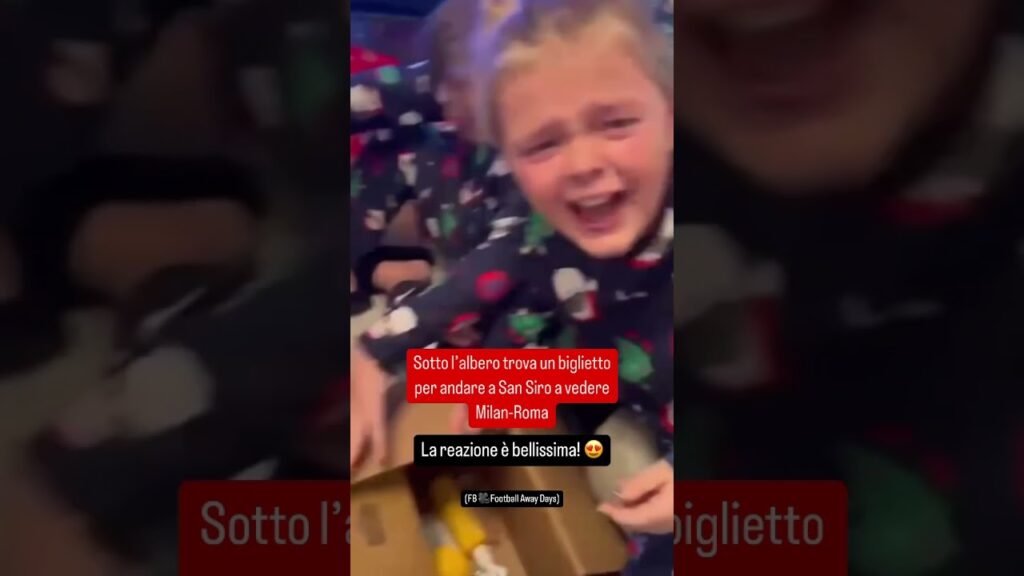 bambino inglese Milan Roma