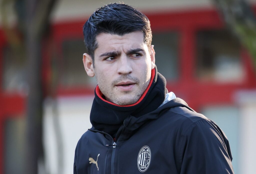 Álvaro Morata AC Milan allenamento Milan