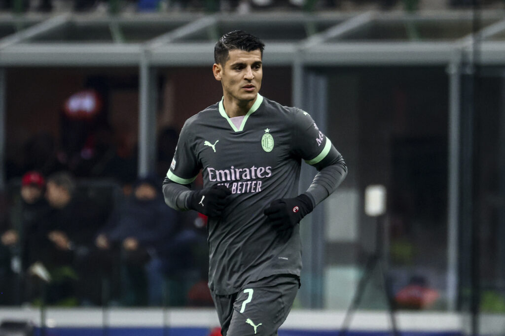 Álvaro Morata AC Milan Milan-Stella Rossa 2-1 Champions League 2024-2025