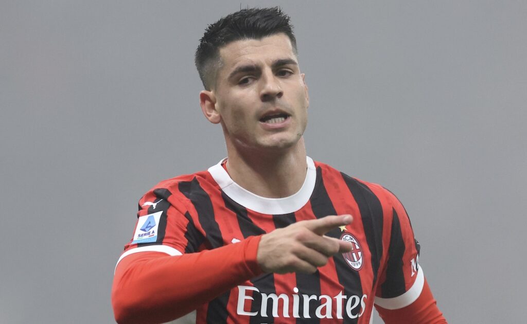 esultanza gol Álvaro Morata AC Milan Milan-Empoli 3-0 Serie A 2024-2025