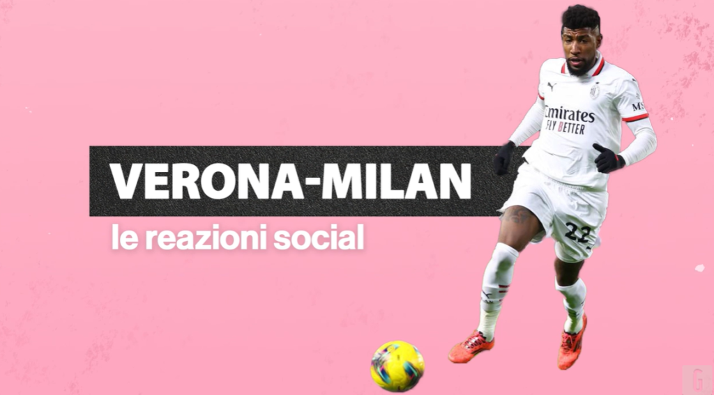 Verona-Milan, cinque terzini e Fofana come Rodri: i tifosi sui social... | VIDEO (screen Gazzetta.it)