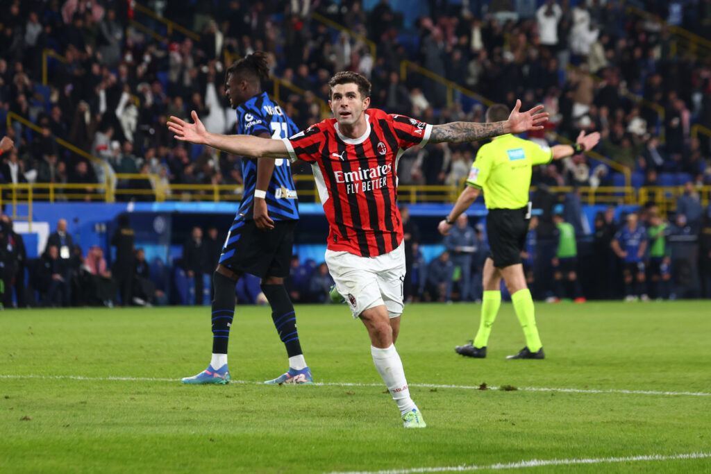 Christian Pulisic derby Inter-Milan 2-3 Supercoppa italiana 2025