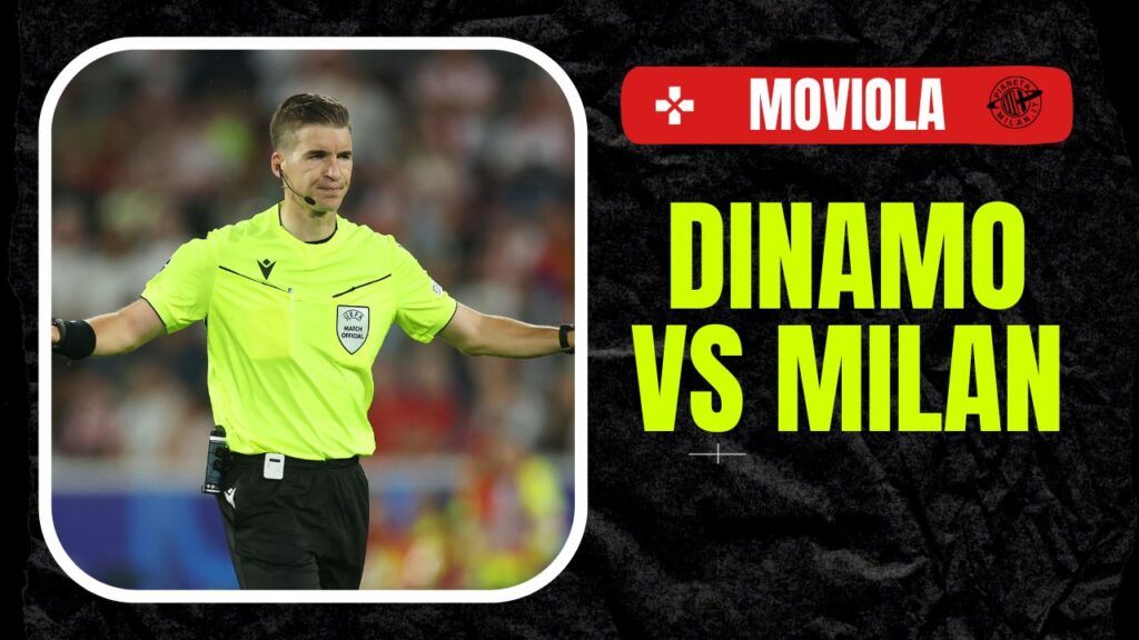 Moviola LIVE Dinamo Zagabria-Milan Champions League 2024-2025 arbitro Letexier