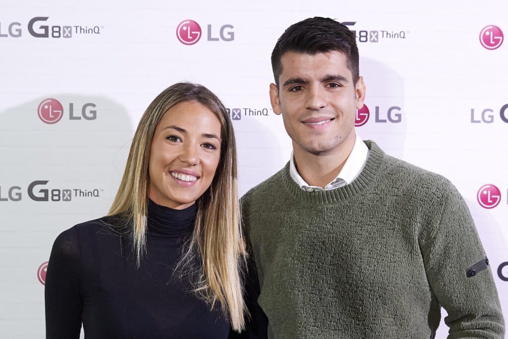 Alvaro Morata And Alice Campello Present New LG Smartphone