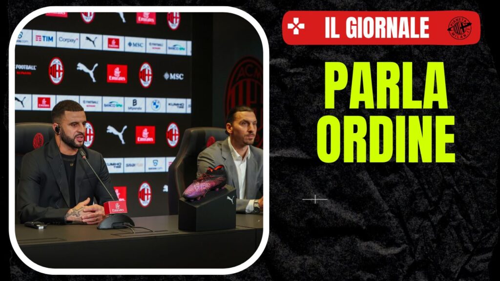 Conferenza Stampa presentazione Kyle Walker AC Milan Calciomercato Milan Ibrahimovic
