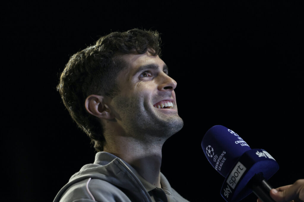 Christian Pulisic AC Milan vigilia Dinamo Zagabria-Milan Champions League 2024-2025
