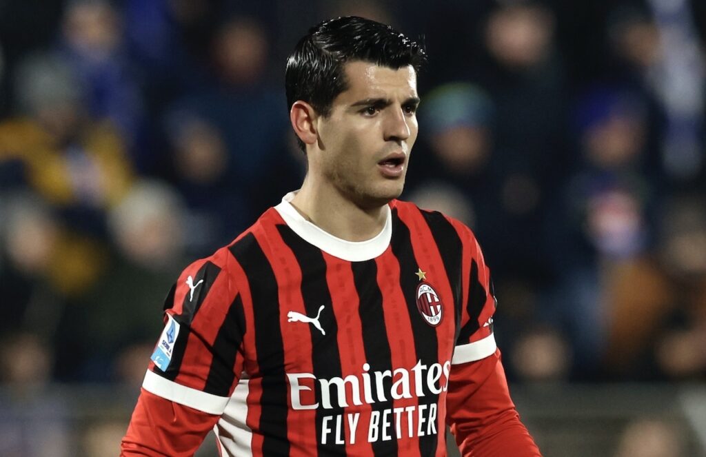 Álvaro Morata AC Milan Como-Milan 1-2 Serie A 2024-2025