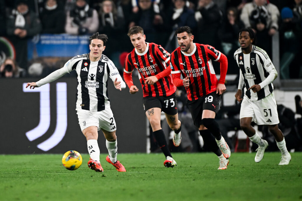 Theo Hernández Camarda AC Milan Juventus-Milan 2-0 Serie A 2024-2025