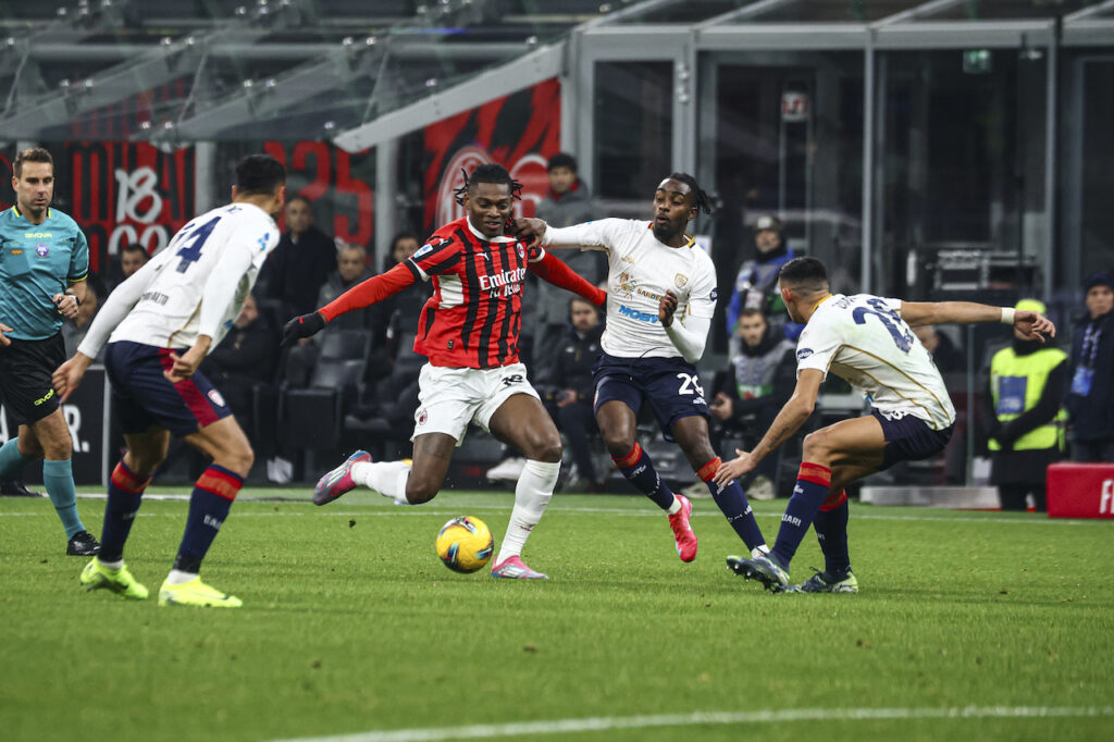 Rafael Leao AC Milan Milan-Cagliari 1-1 Serie A 2024-2025