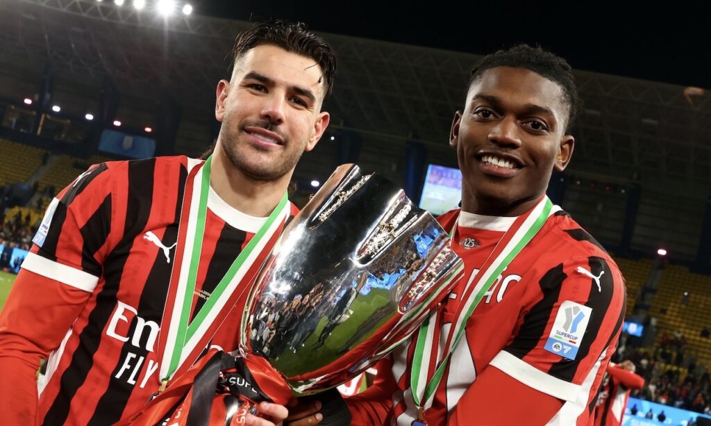 Theo Hernández Rafael Leao AC Milan derby Inter-Milan 2-3 Supercoppa Italiana