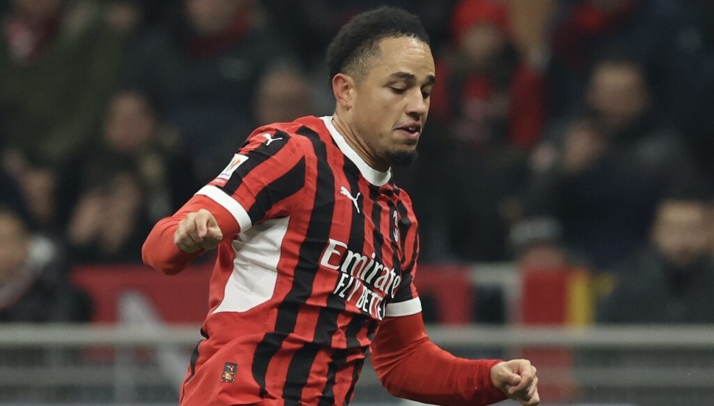 Noah Okafor AC Milan Milan-Sassuolo 6-1 Coppa Italia 2024-2025