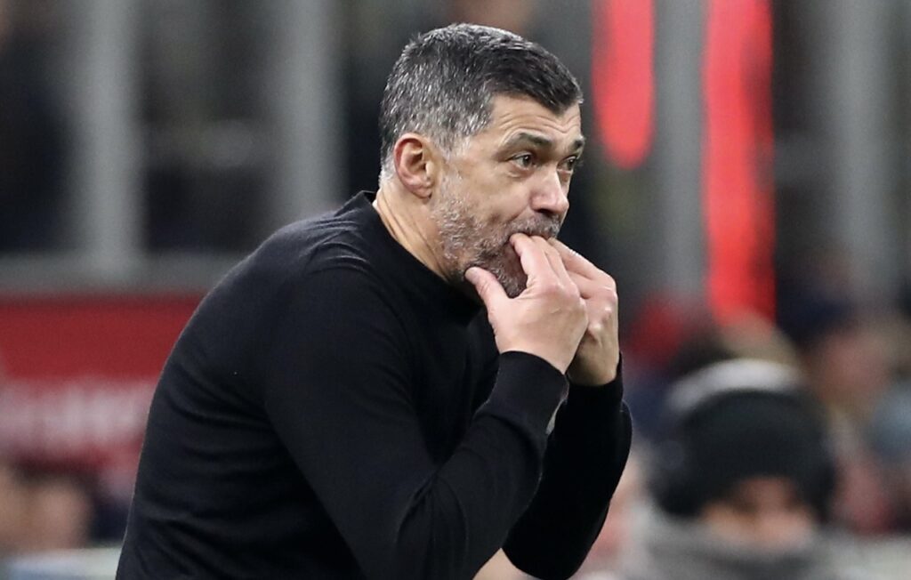 Sergio Conceicao AC Milan Milan-Cagliari 1-1 Serie A 2024-2025