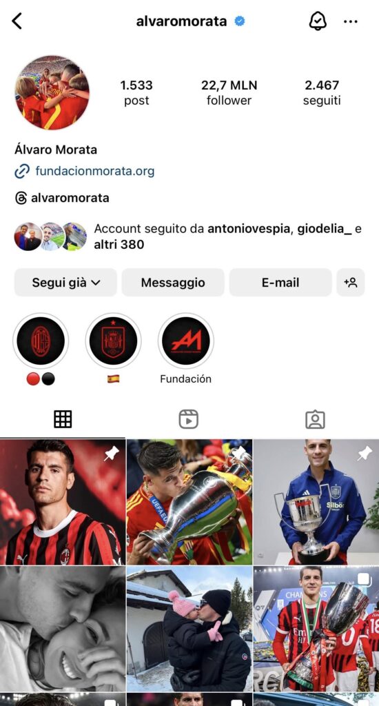 MORATA INSTAGRAM