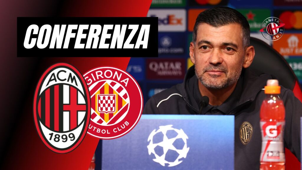 Conferenza Stampa Sergio Conceicao AC Milan Milan-Girona Champions League 2024-2025