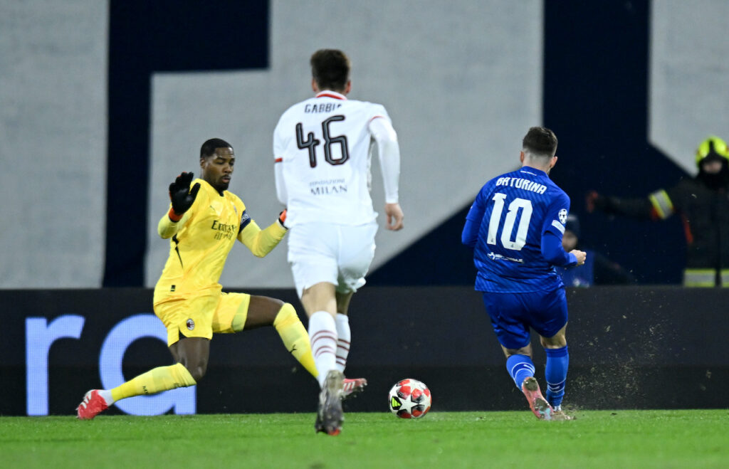 gol Martin Baturina Dinamo Zagabria-Milan 2-1 Champions League 2024-2025