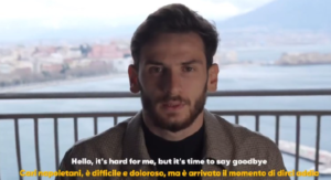 Kvaratskhelia, addio al Napoli: "Siete nel mio cuore" | VIDEO (screen Gazzetta.it)