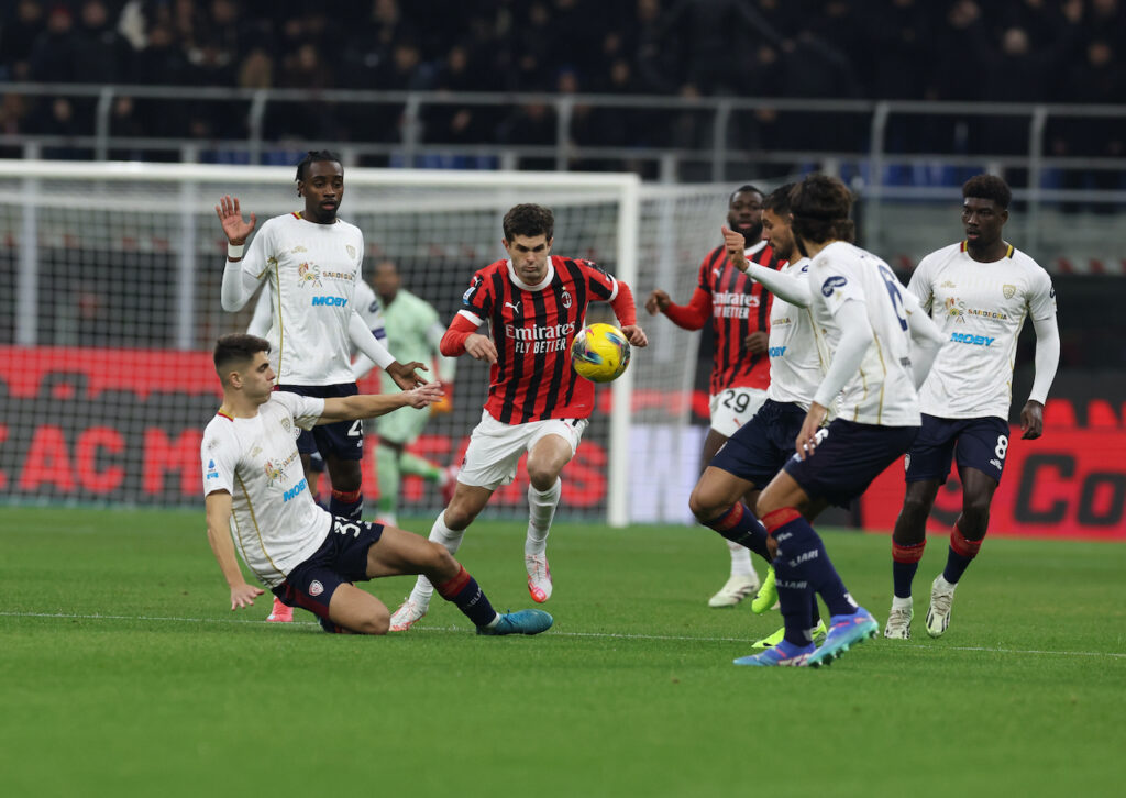 Christian Pulisic AC Milan Milan-Cagliari 1-1 Serie A 2024-2025