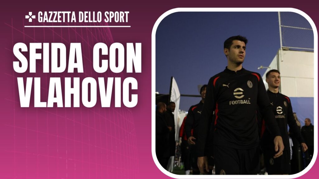 Alvaro Morata AC Milan allenamento Milan Riyadh