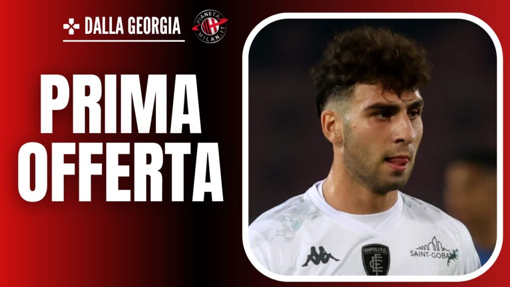 Saba Goglichidze, difensore dell'Empoli, obiettivo di calciomercato del Milan (getty images)