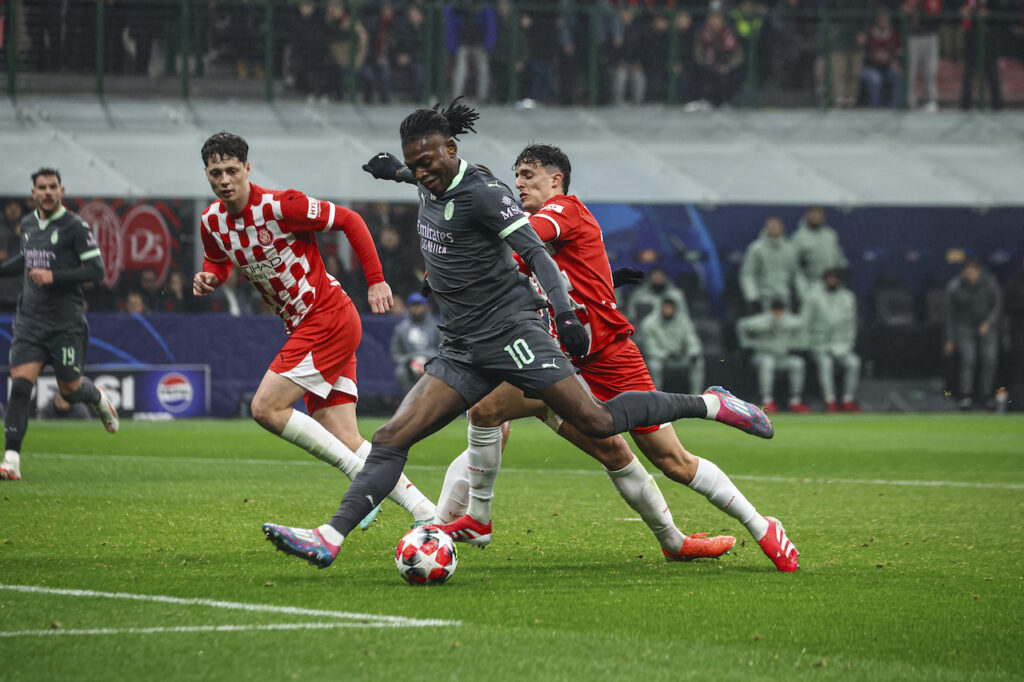 gol Rafael Leao AC Milan Milan-Girona 1-0 Champions League 2024-2025