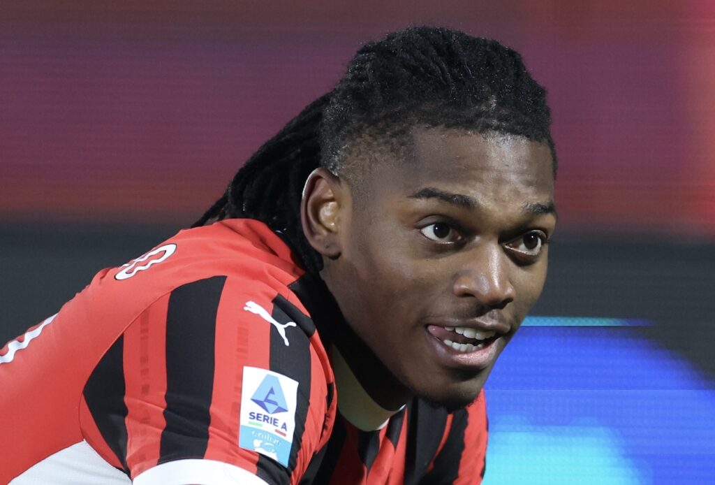 esultanza gol Rafael Leao AC Milan Como-Milan 1-2 Serie A 2024-2025