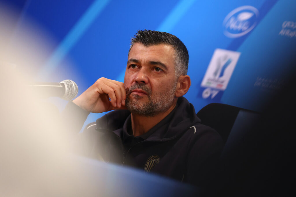 Supercoppa Italiana Juventus-Milan Conceicao conferenza stampa