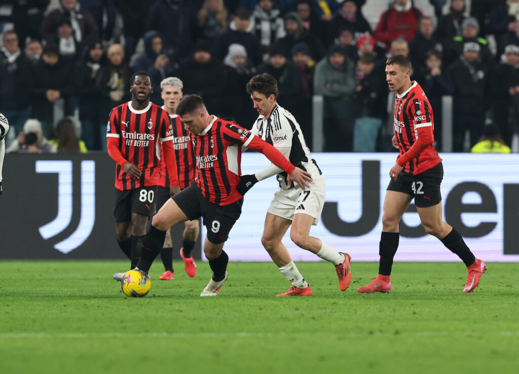 Andrea Cambiaso Juventus Luka Jovic AC Milan Juventus-Milan 2-0 Serie A 2024-2025