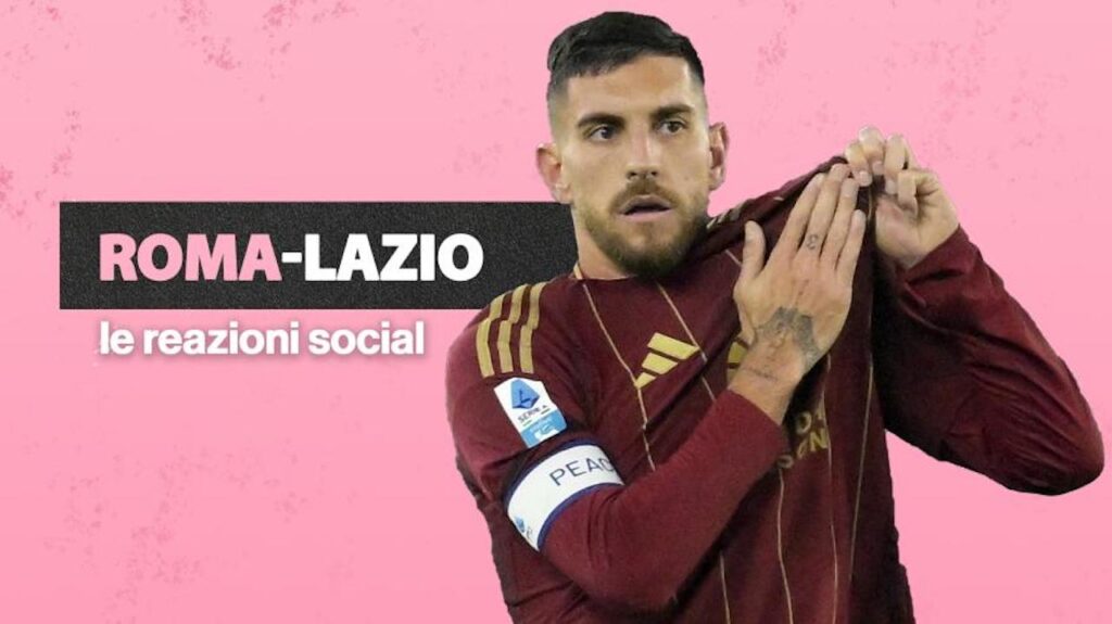 Derby Roma Lazio reazioni social