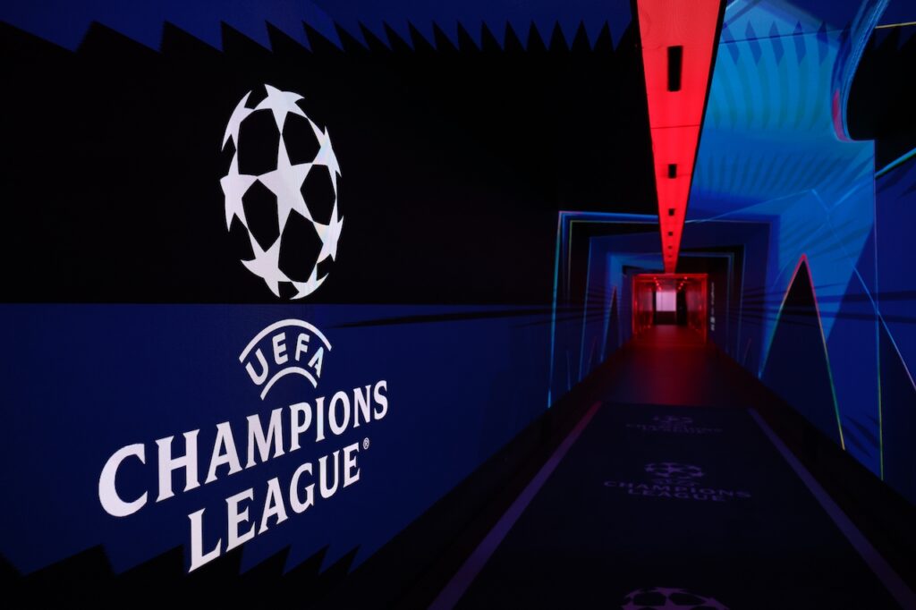 Tunnel spogliatoi San Siro AC Milan Champions League