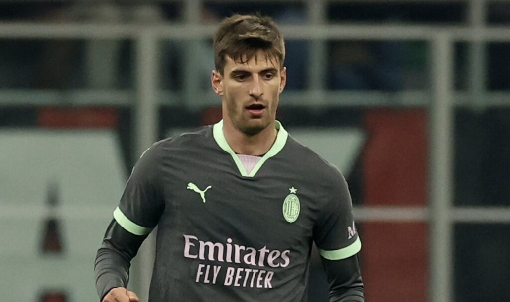 Matteo Gabbia AC Milan Milan-Roma 1-1 Serie A 2024-2025