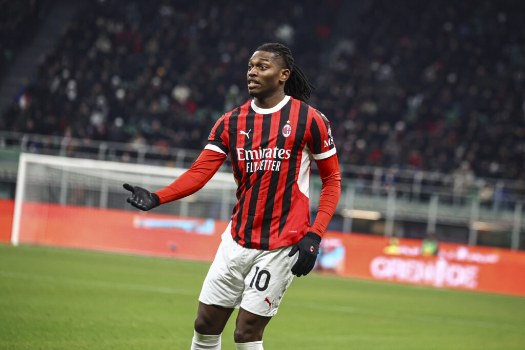 Rafael Leao AC Milan Milan-Cagliari 1-1 Serie A 2024-2025