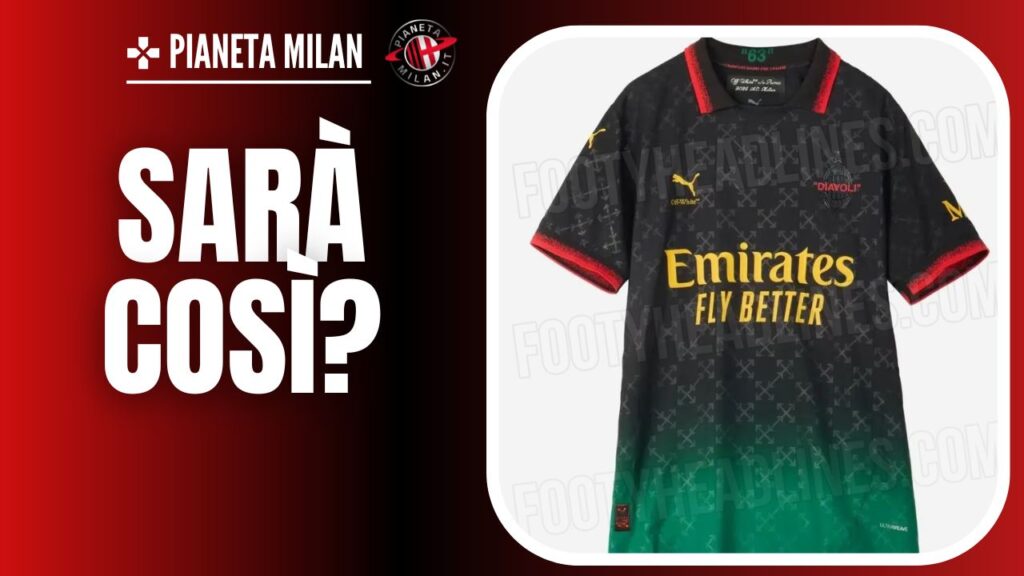 Quarta maglia Milan 2024/2025 (credits: Footy Headlines)