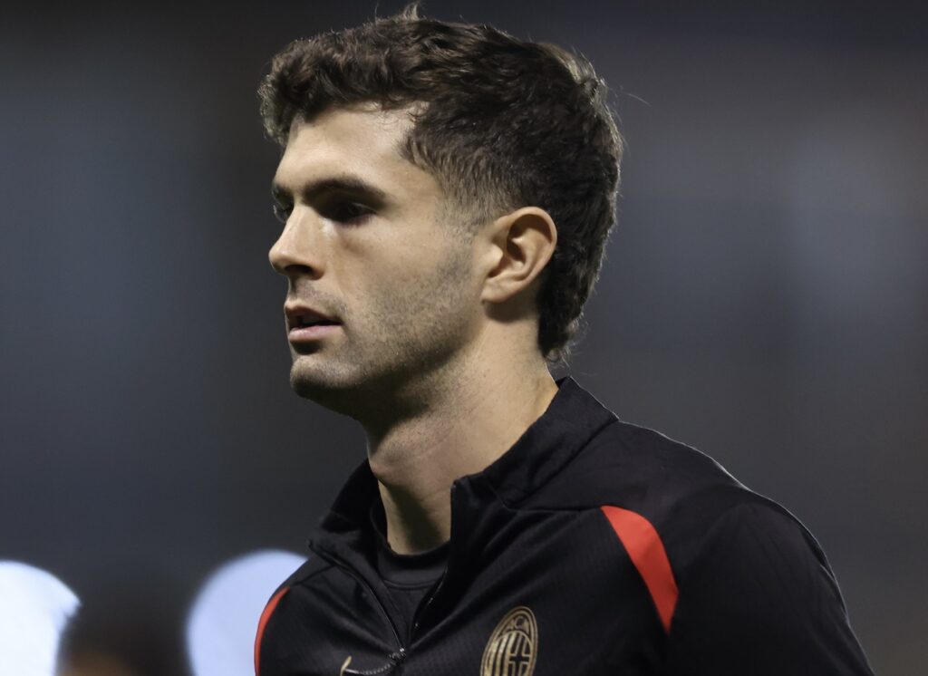 Christian Pulisic AC Milan allenamento Milan Riyadh