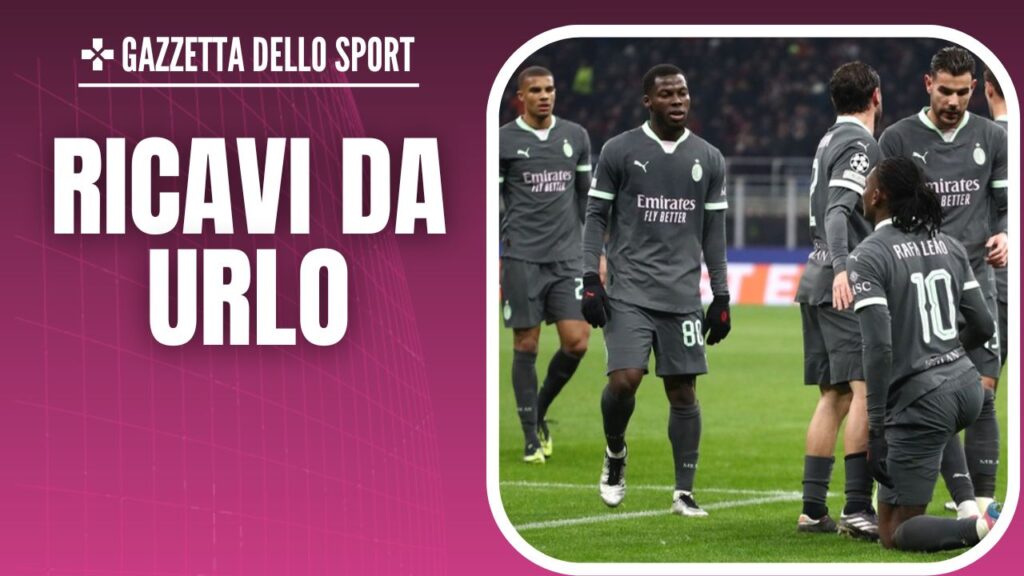 esultanza gol Rafael Leao AC Milan Milan-Stella Rossa 2-1 Champions League 2024-2025