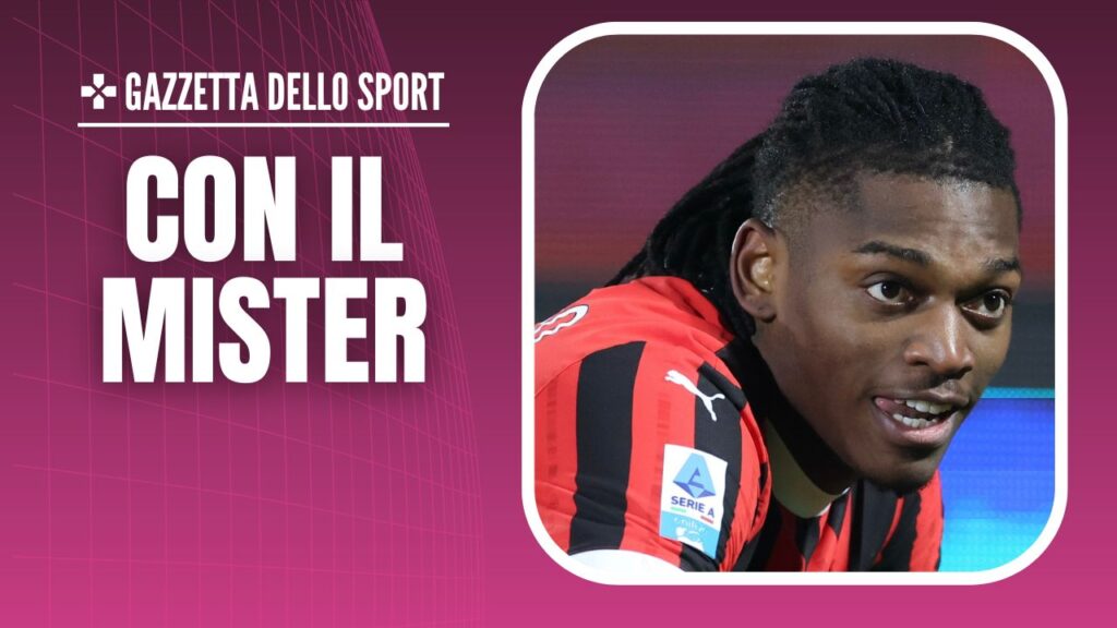 esultanza gol Rafael Leao AC Milan Como-Milan 1-2 Serie A 2024-2025