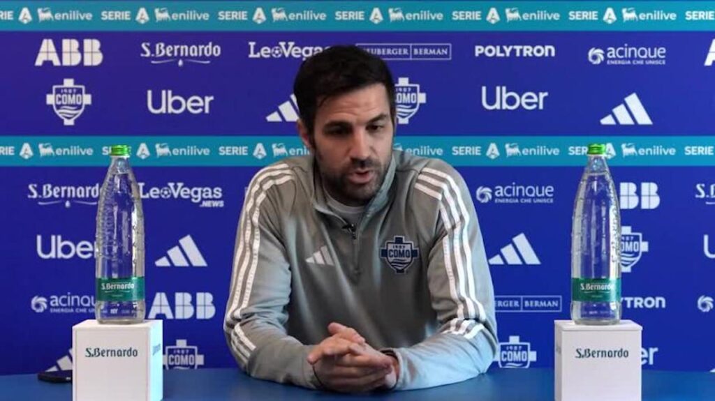 Como Milan Fàbregas Nico Paz conferenza stampa
