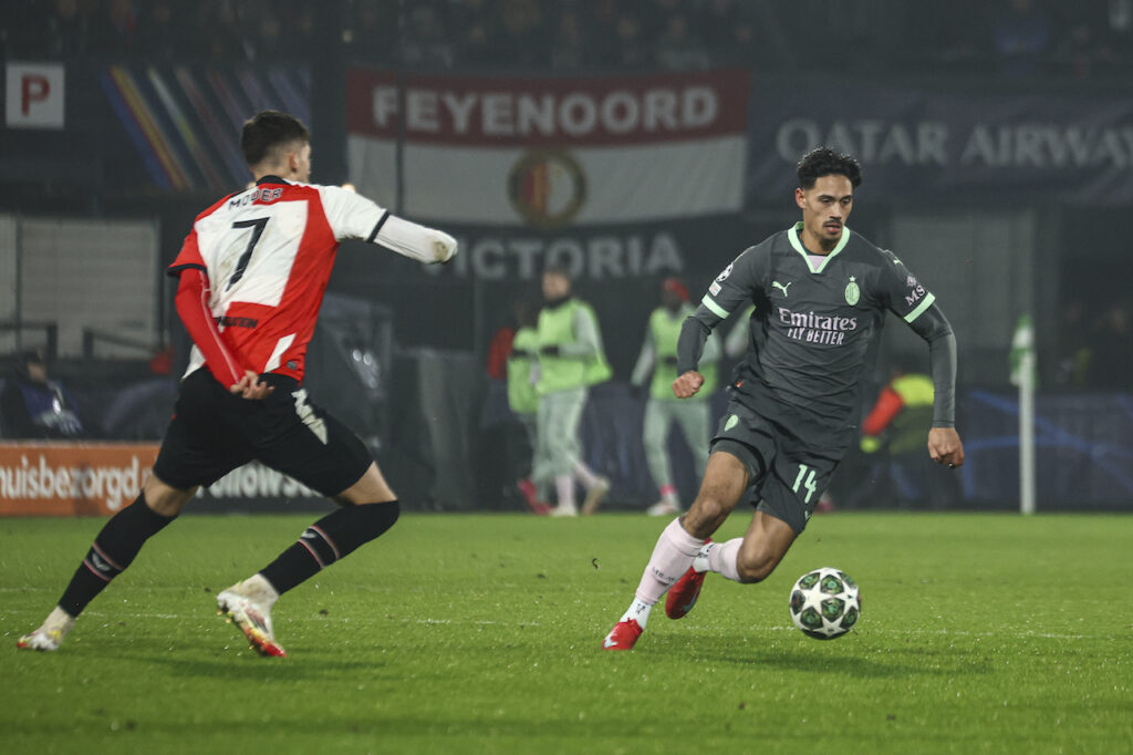 Tijjani Reijnders AC Milan Feyenoord-Milan 1-0 Champions League 2024-2025