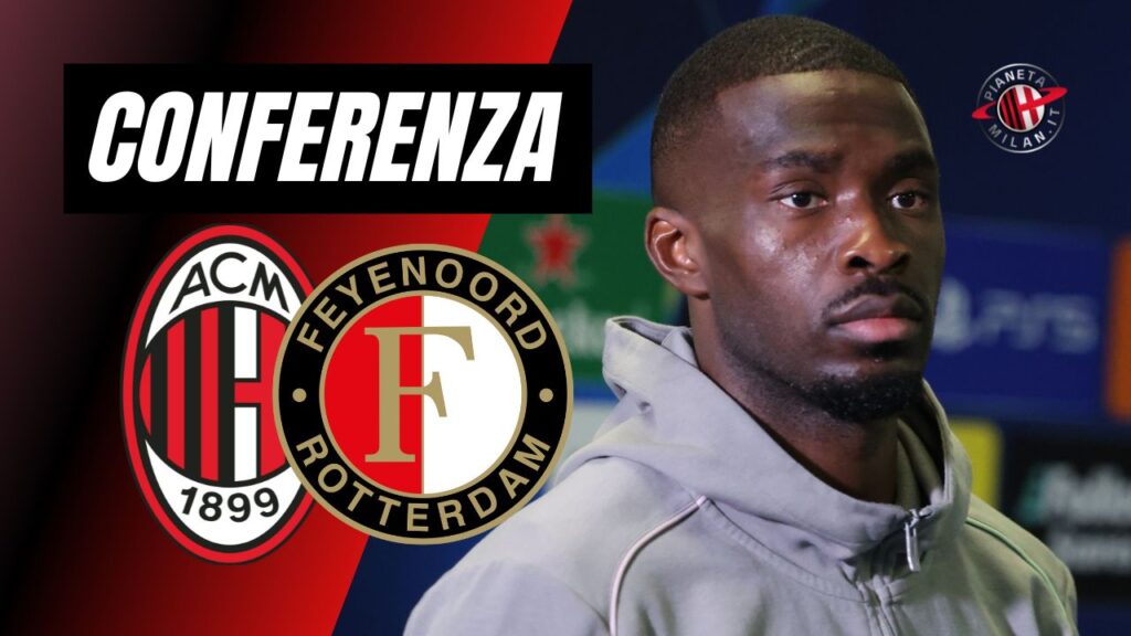 Conferenza Stampa LIVE Fikayo Tomori AC Milan Milan-Feyenoord Champions League 2024-2025