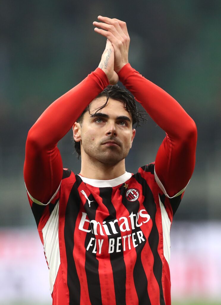 Riccardo Sottil AC Milan Milan-Roma 3-1 Coppa Italia 2024-2025