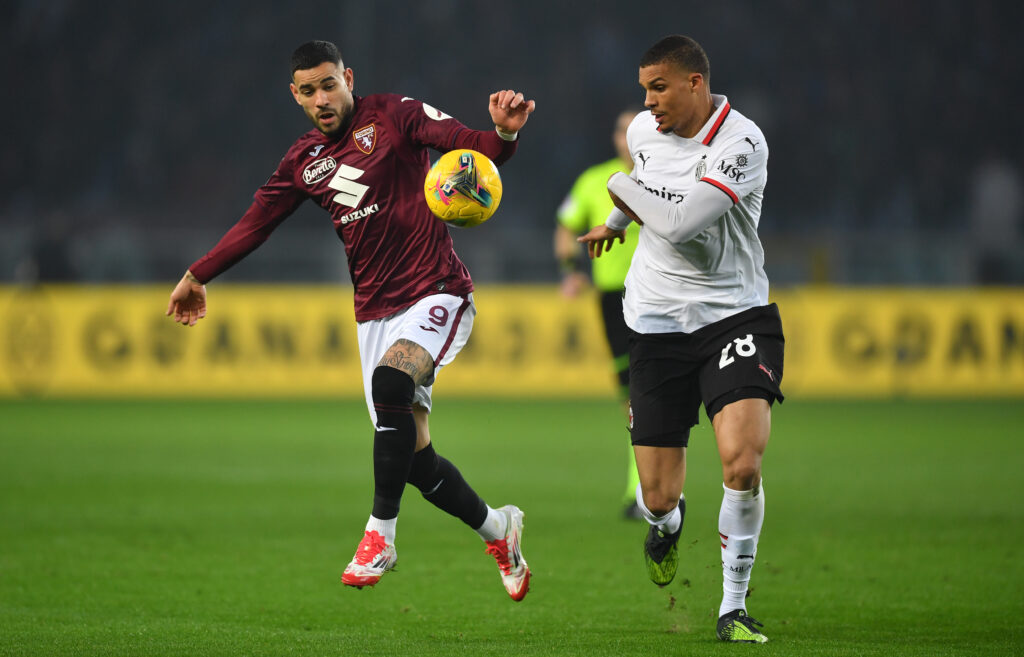 Malick Thiaw AC Milan Torino-Milan 2-1 Serie A 2024-2025