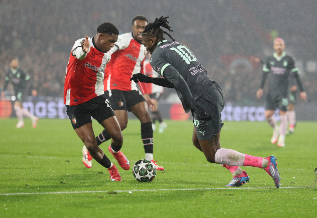 Rafael Leao AC Milan Feyenoord-Milan 1-0 Champions League 2024-2025