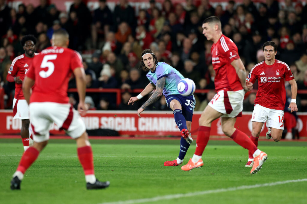 Riccardo Calafiori Nottingham Forest-Arsenal 0-0 Premier league 2024-2025