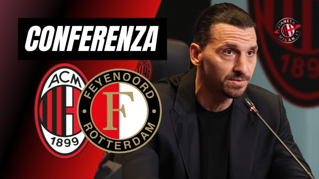 Conferenza Stampa LIVE Zlatan Ibrahimovic AC Milan Milan-Feyenoord Champions League 2024-2025