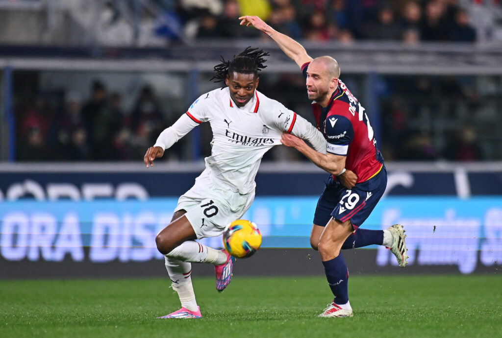 Rafael Leao AC Milan Bologna-Milan 2-1 Serie A 2024-2025