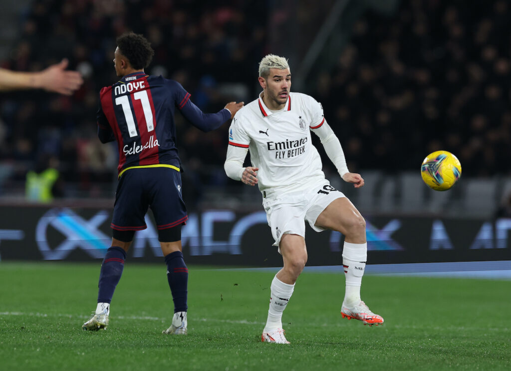 Theo Hernández AC Milan Bologna-Milan 2-1 Serie A 2024-2025