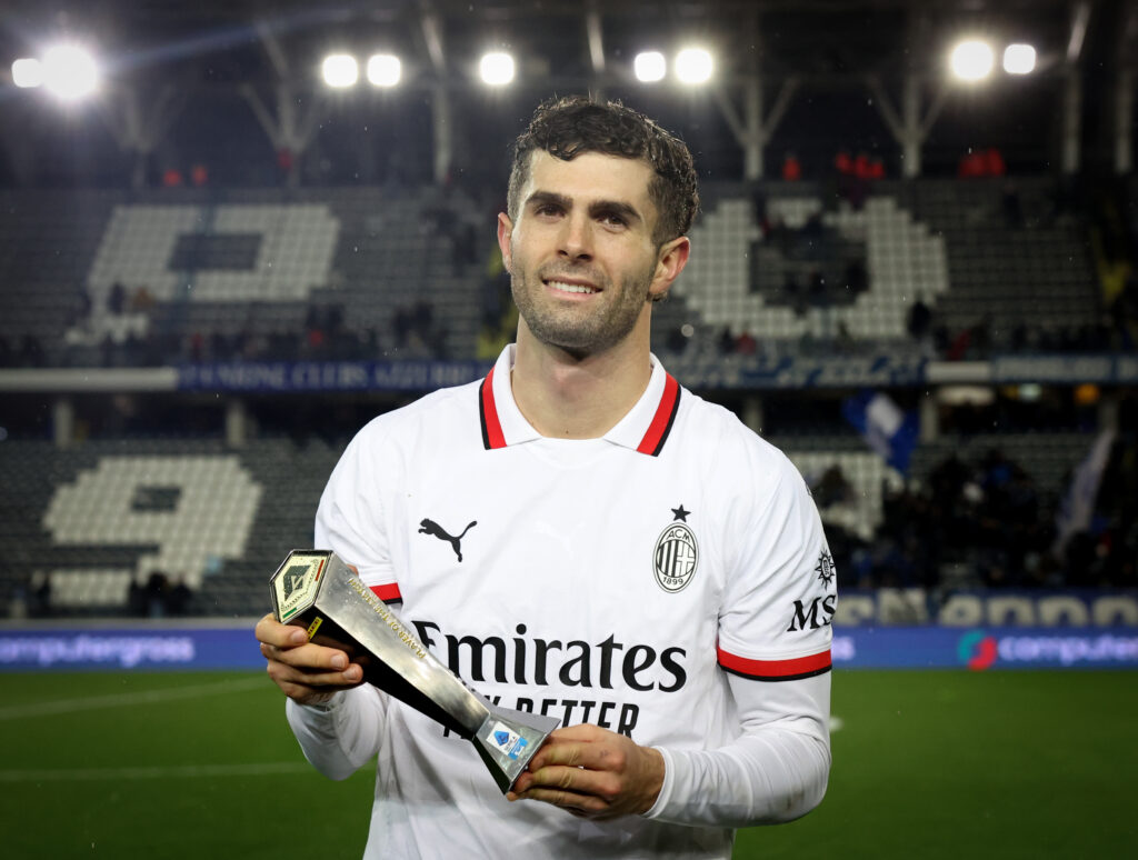 Christian Pulisic AC Milan Empoli-Milan 0-2 Serie A 2024-2025