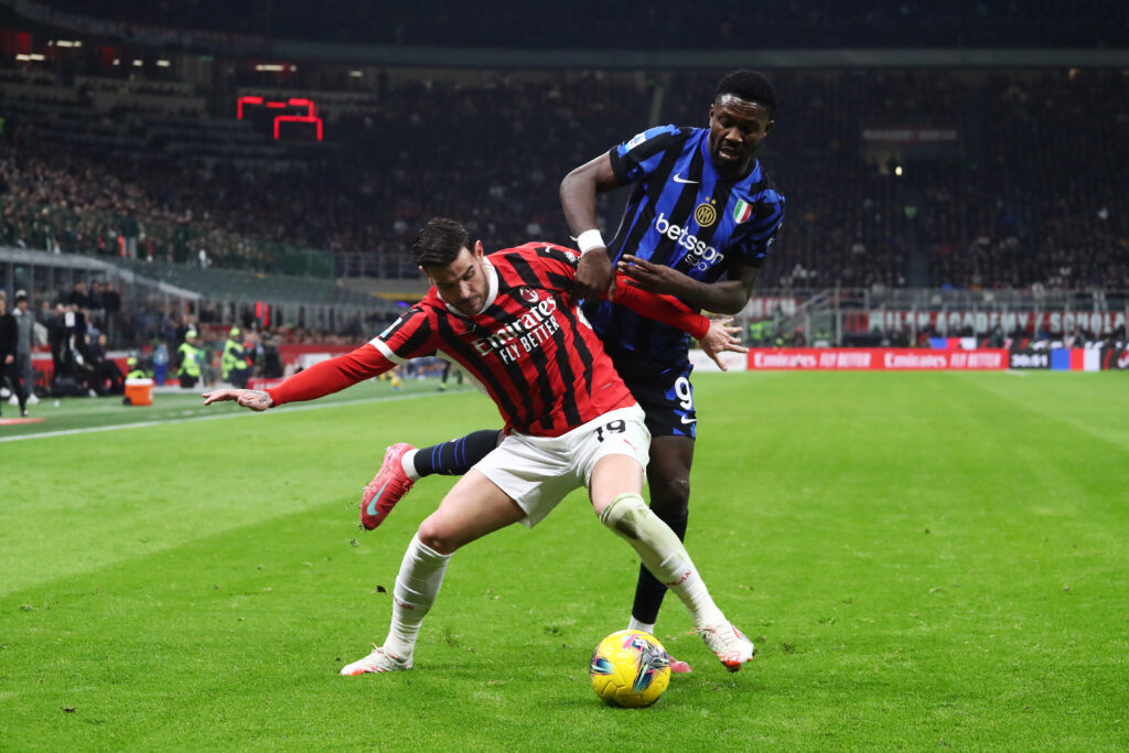 Theo Hernandez derby Milan-Inter Serie A 2024-25