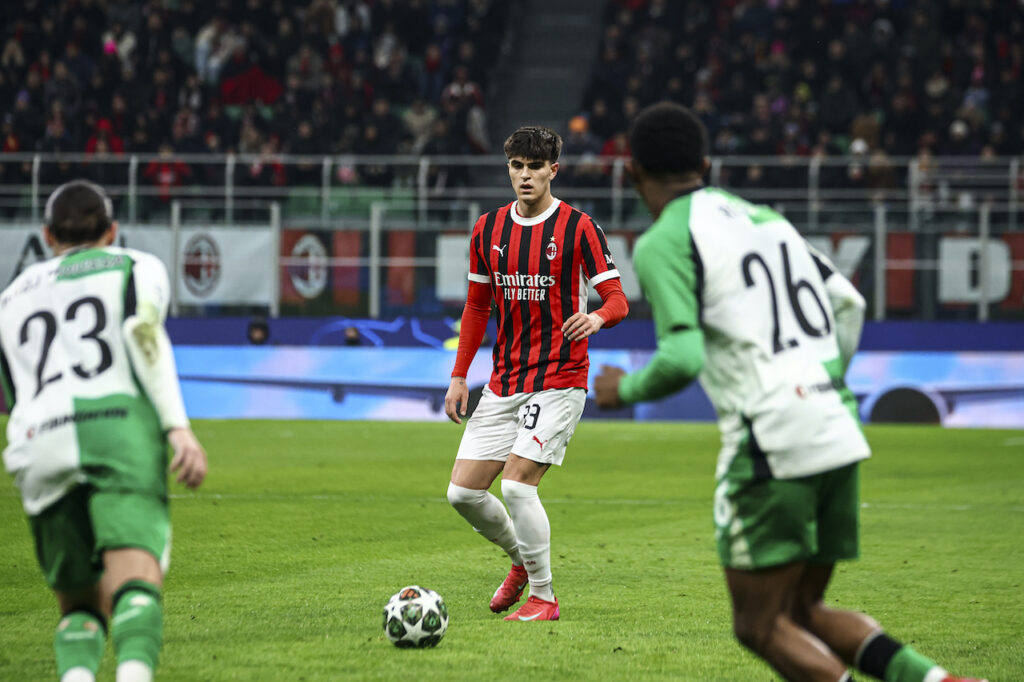 Davide Bartesaghi AC Milan Milan-Feyenoord 1-1 Champions League 2024-2025